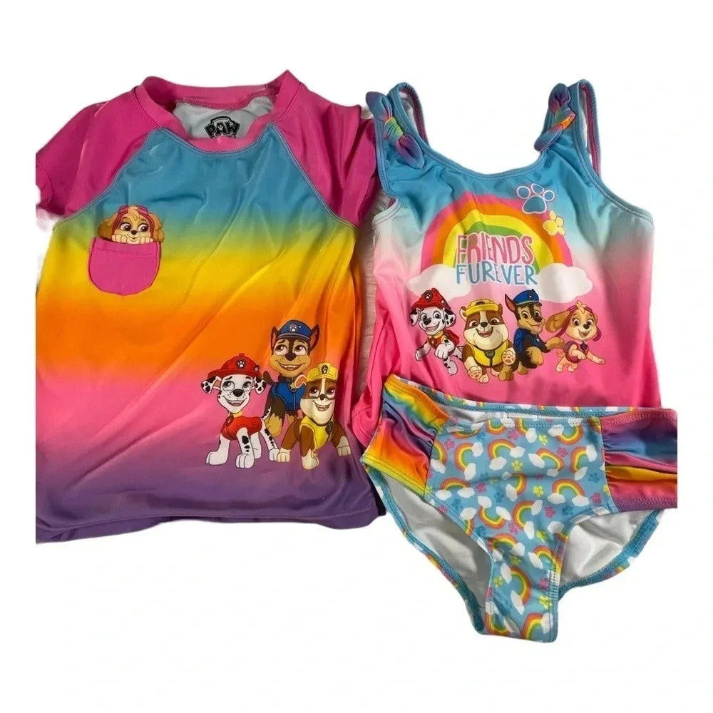 Girls Bundle Disney  Nick Jr Characters Swimsuits